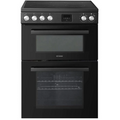 Teknix TKED64INDB 60cm Induction Hob Double Oven Electric Cooker in Black [Energy Class AA Rated] - POHW0065