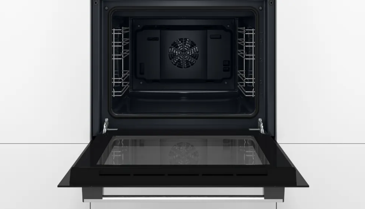 Bosch Series 2 HHF113BA0B (86) Built-In Electric Single Oven in Black with 13 Amp Plug - A Rated - (Ex Display) - HW182386