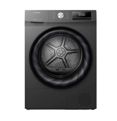Teknix TK2HP9HS 9KG Heat Pump Dryer in Titanium - A++ Rated - POHW0114